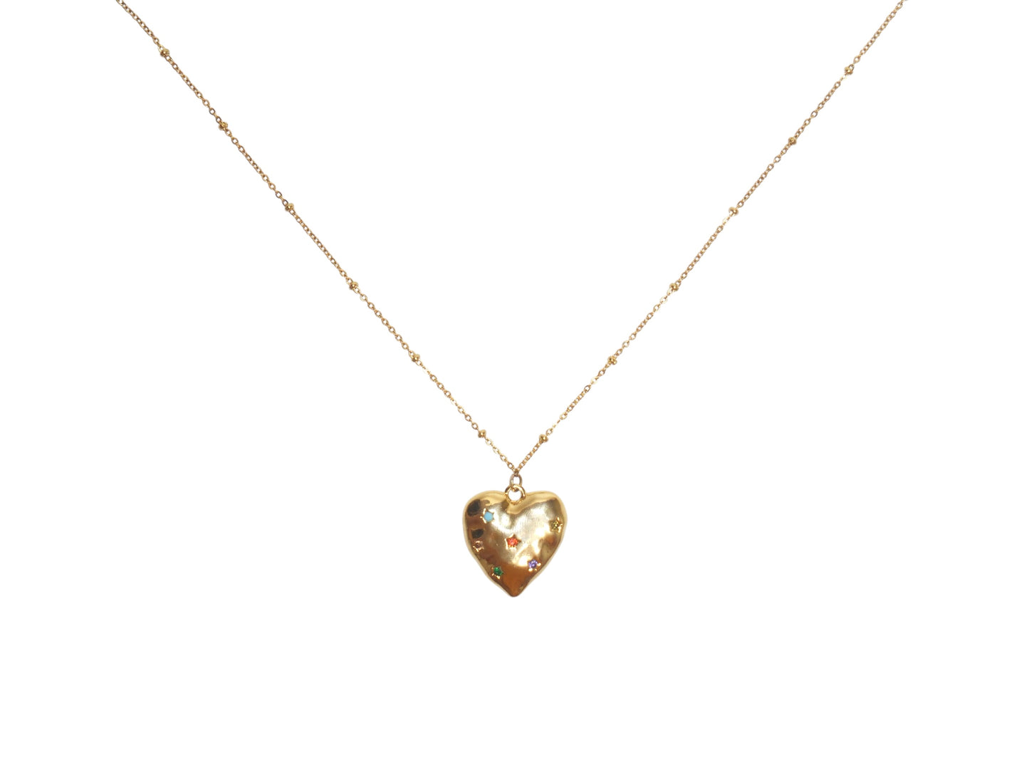 Bliss heart (gold/silver)