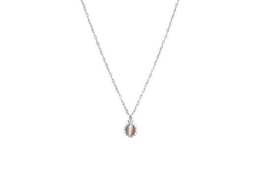 Moon stone necklace (gold/silver)