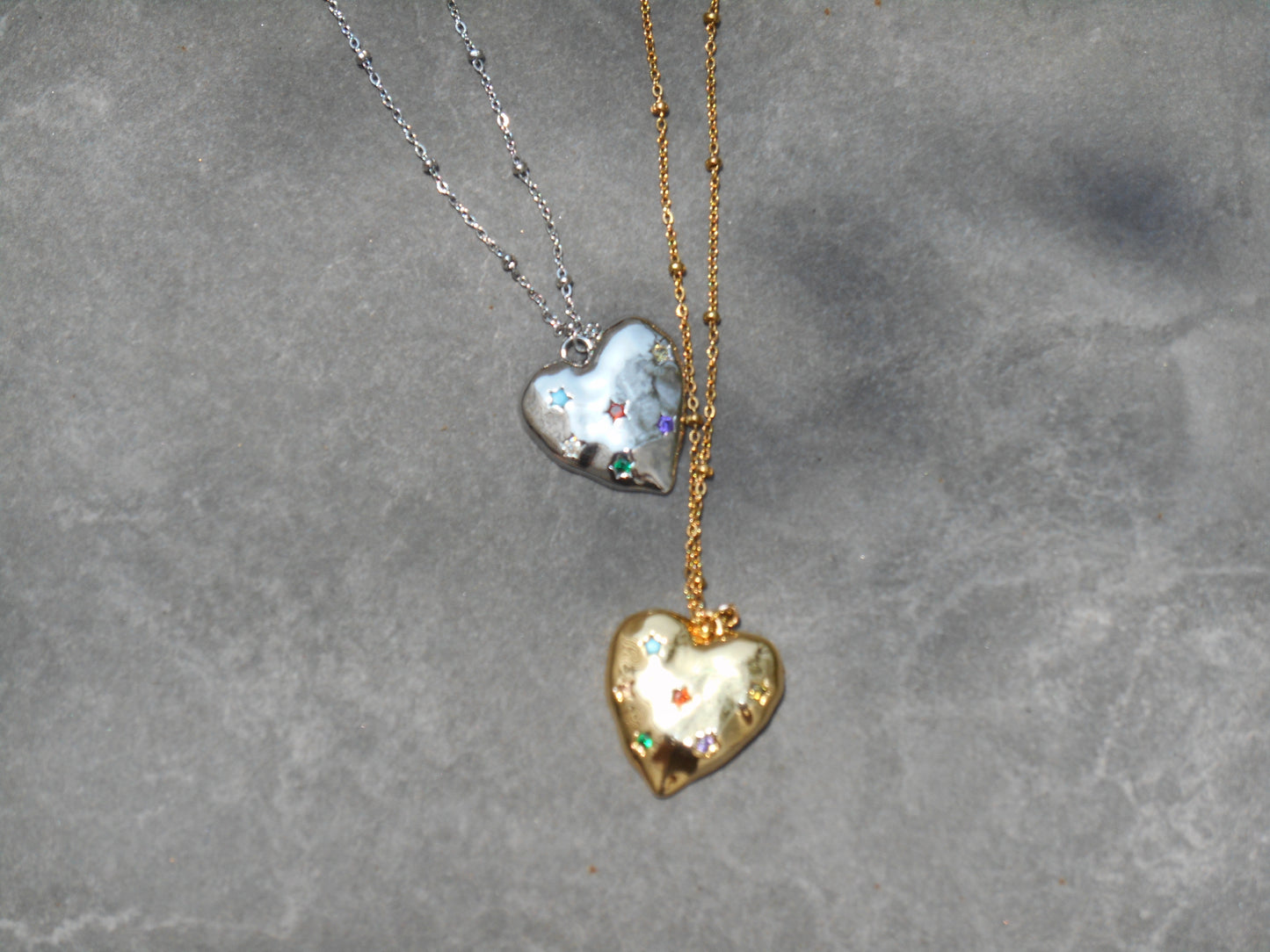 Bliss heart (gold/silver)