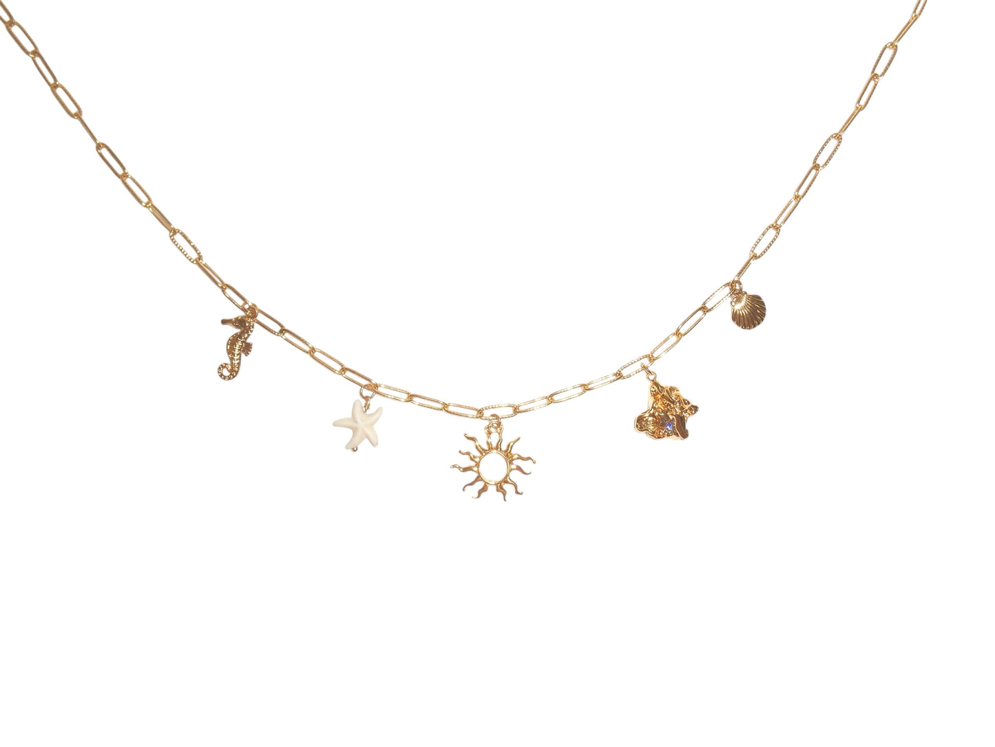 Coastal charms necklace