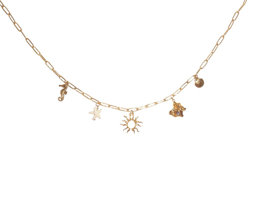 Coastal charms necklace