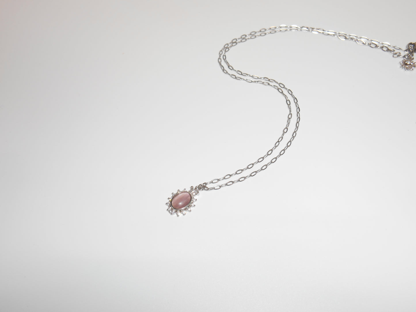 Moon stone necklace (gold/silver)