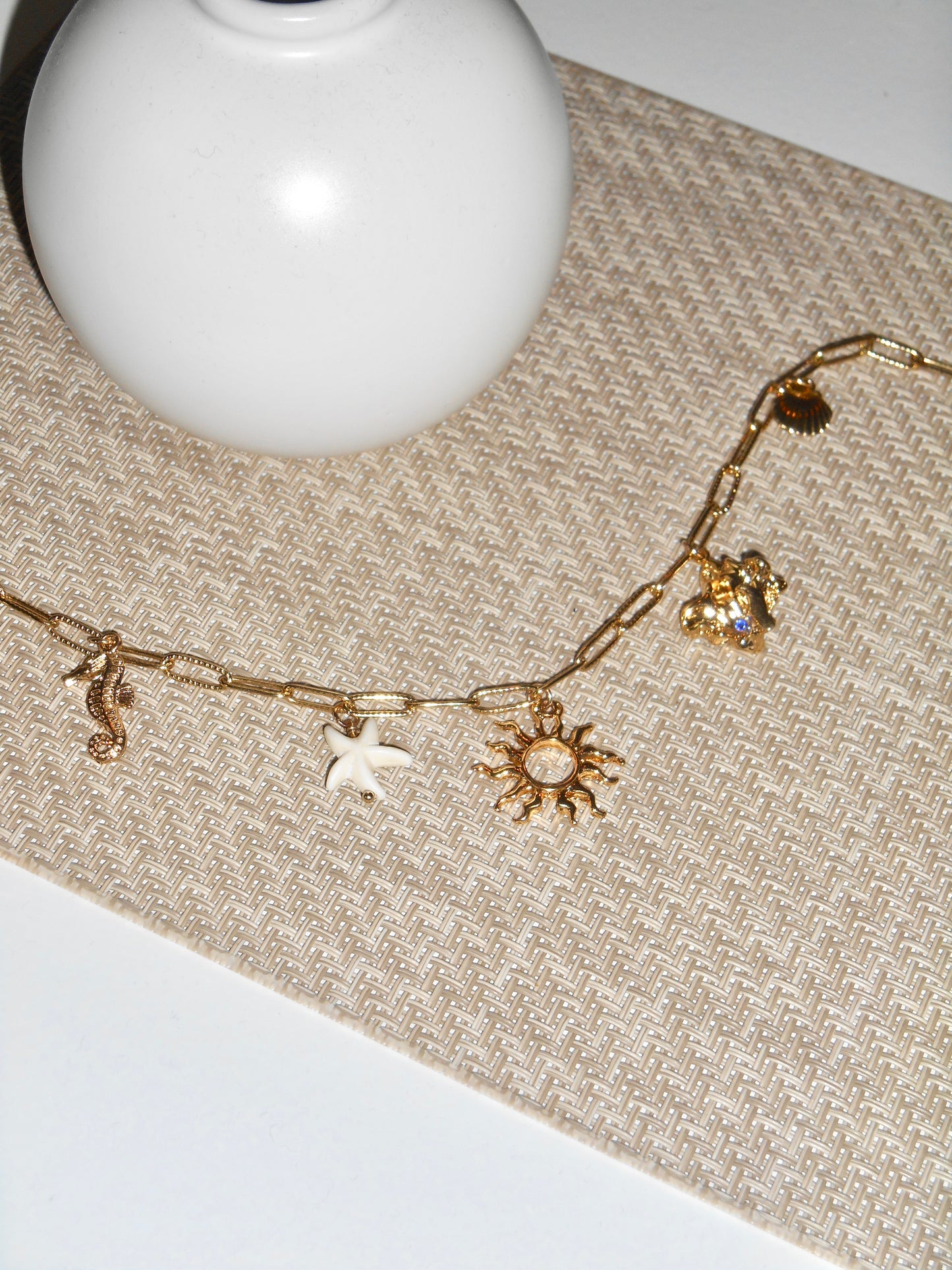 Coastal charms necklace